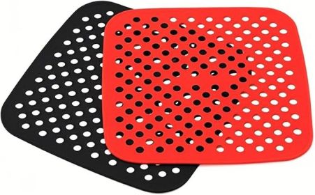 Air Fryer Silicone Liners,2 Pack 8.5 Inch Reusable Food-Grade Silicone Mat, Non-stick Heat Resistant Air Fryer Accessories