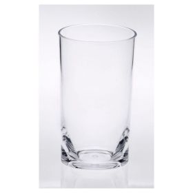 Oval Halo Tritan Glasses Drinking Set of 4 Hi Ball (15oz), Plastic Drinking Glasses, BPA Free Cocktail Glasses, Drinkware Set, Plastic Water Tumb