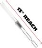 Premium Barbecue Double Pronged Stainless Steel Skewers for Grilling - Quick Release Kebab Sticks for Veggies & More